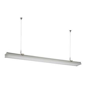 DL570029/SI  Indi P60 MW Silver 1500mm 60W Tri-Proof Surface Mounted IP65 4000K 5960lm 120° Side Entry Integrated Microwave Sensor
